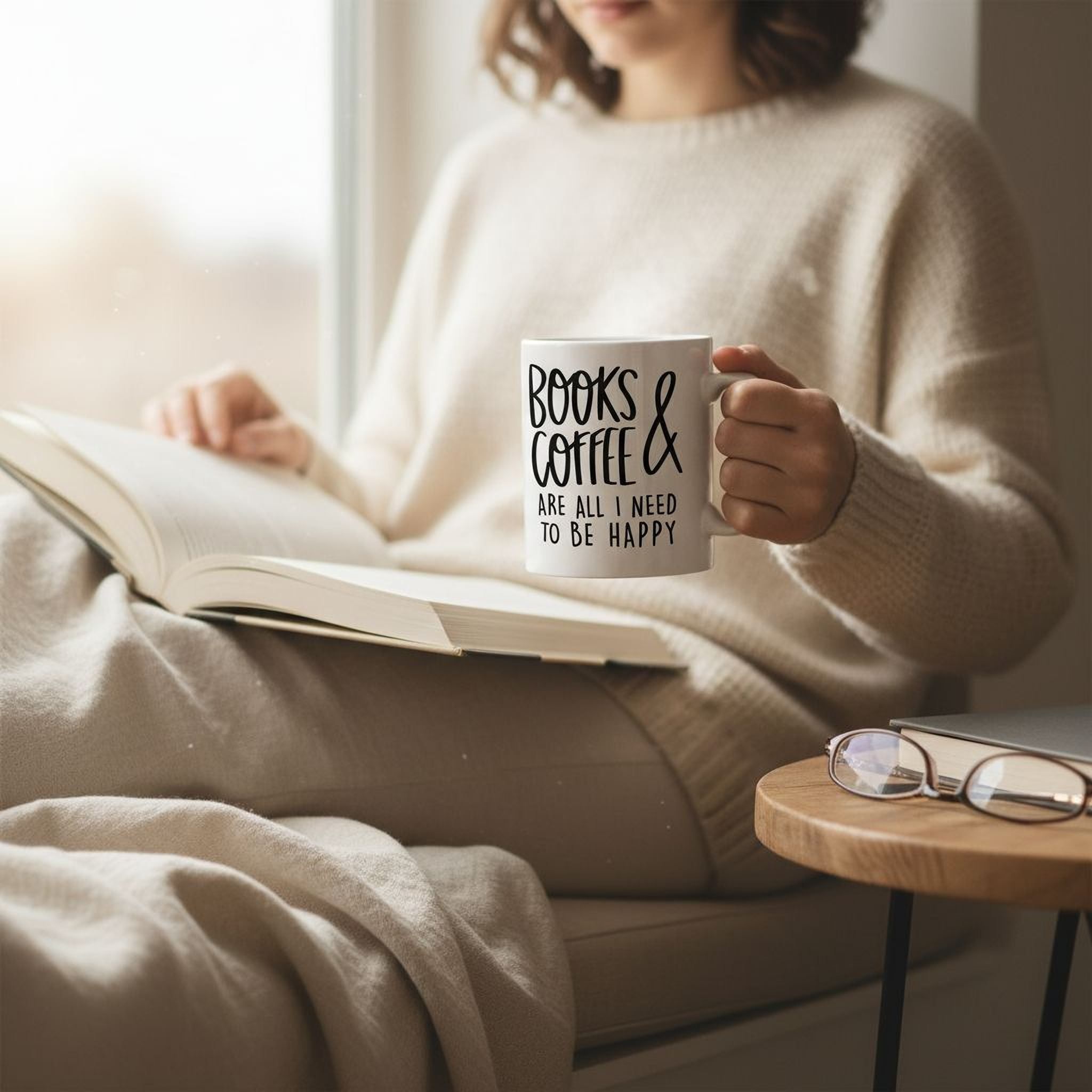 Book Lover Mug - Ceramic Coffee Mug for Book Club Gifts & Reader Gift Ideas 11 oz or 15 oz