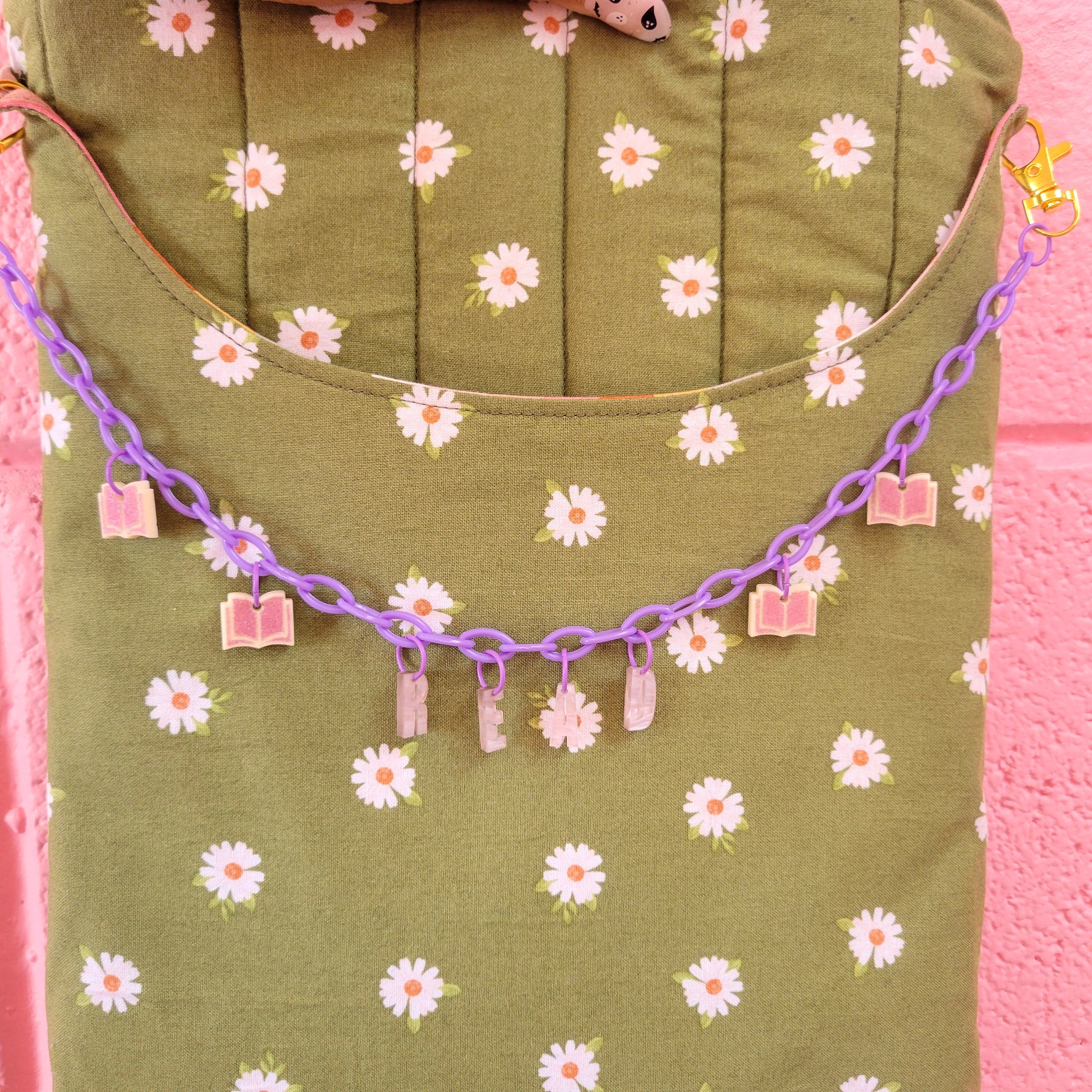 READ - Bookish Bag Charm Chain