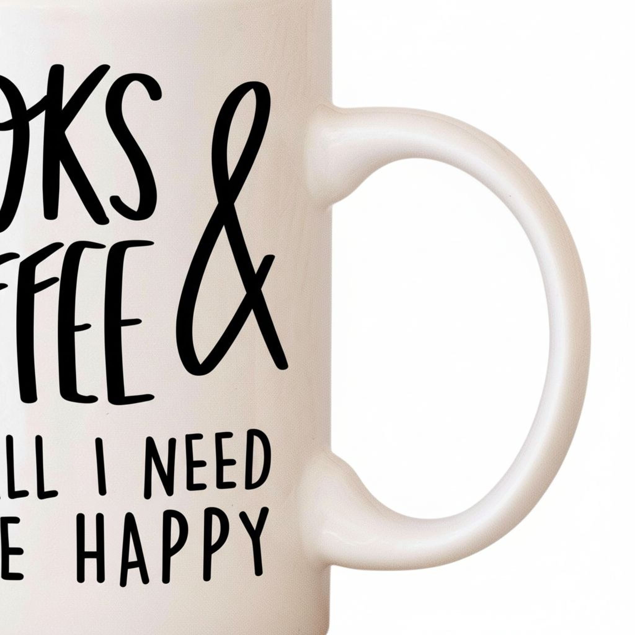 Book Lover Mug - Ceramic Coffee Mug for Book Club Gifts & Reader Gift Ideas 11 oz or 15 oz