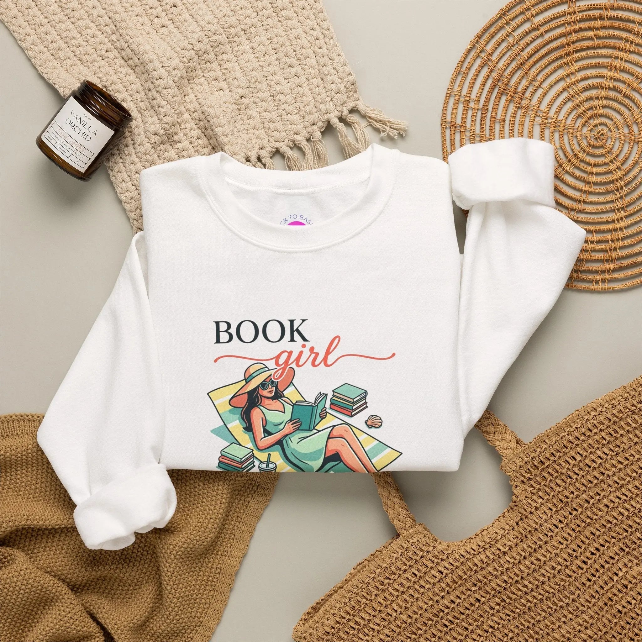 Book Girl Summer Sweatshirt | BookTok, Bookish Summer Aesthetic