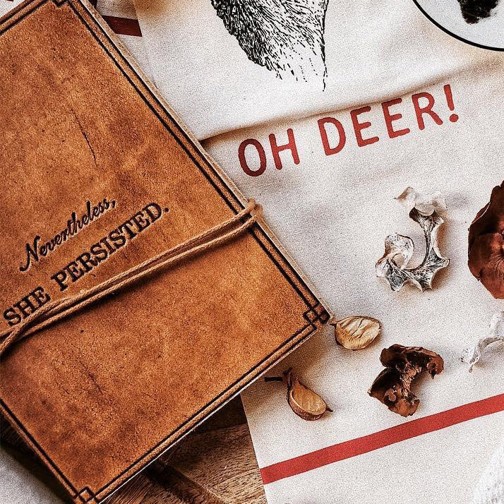 "Nevertheless, She Persisted" Leather Journal
