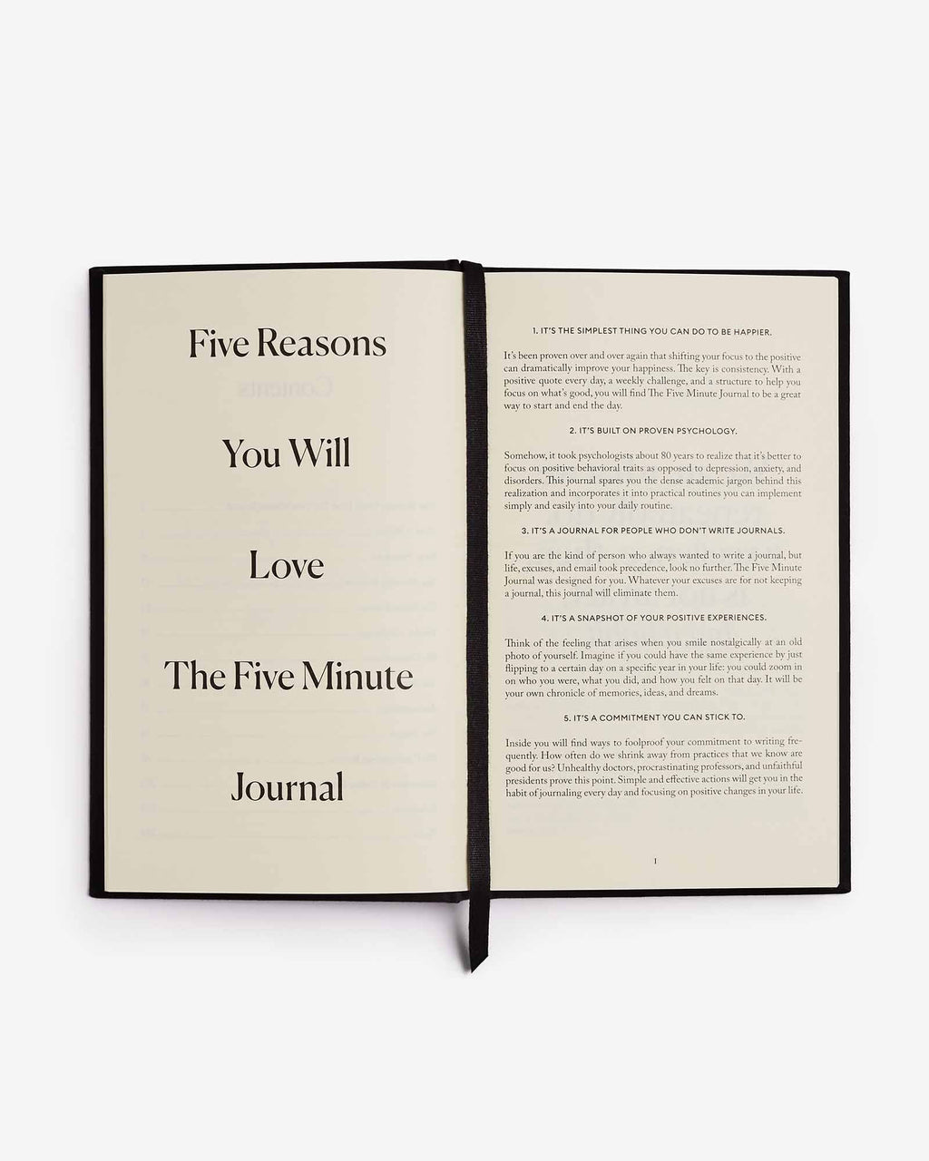 The Five Minute Journal - Bold Black