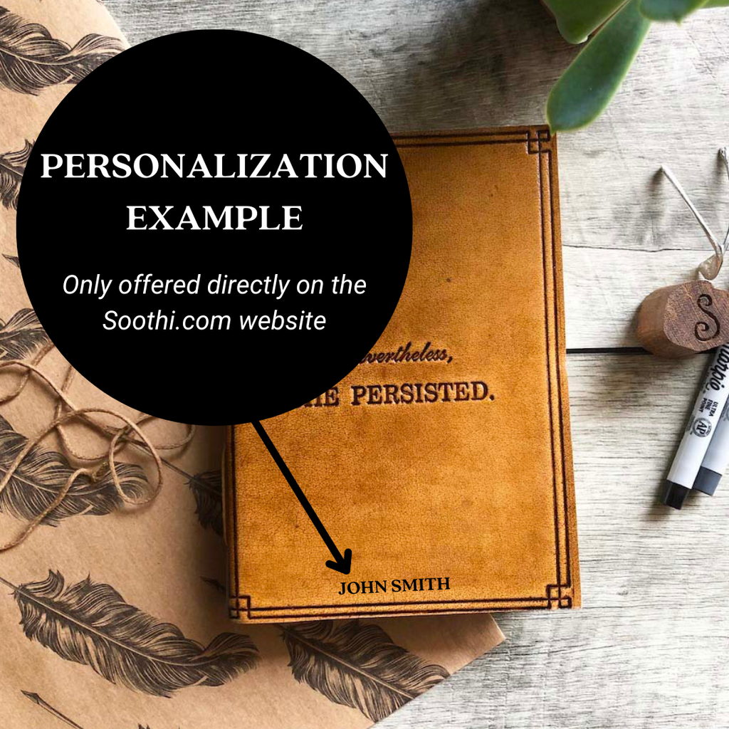 "Nevertheless, She Persisted" Leather Journal