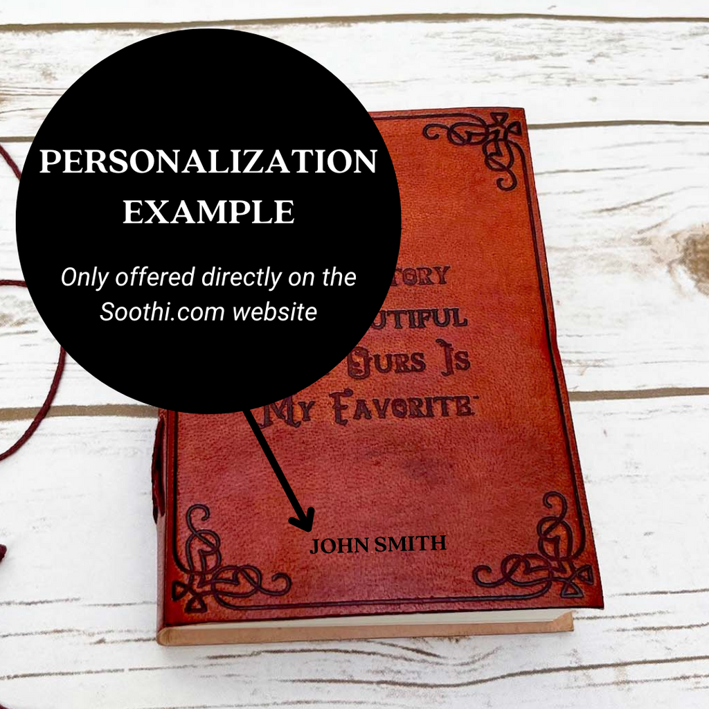 "Our Love Story" Leather Journal