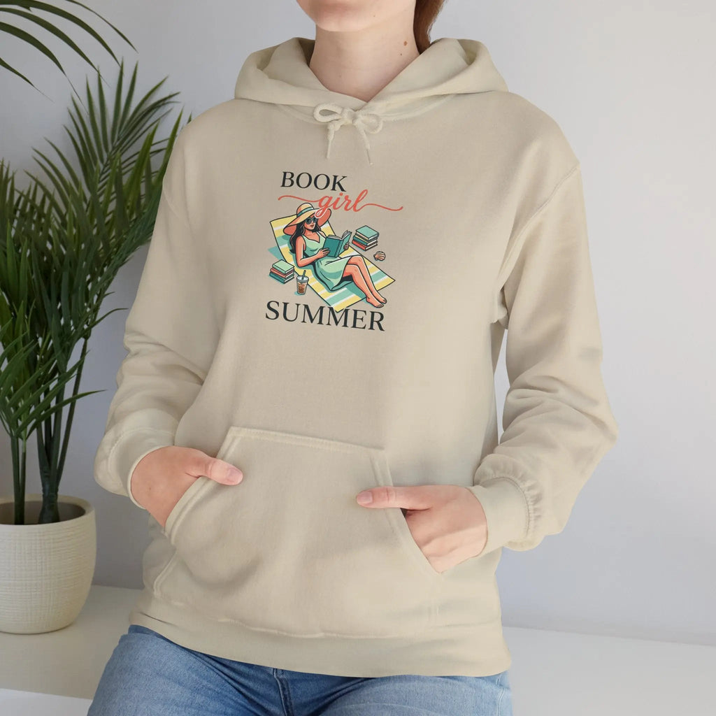 Book Girl Summer Hoodie | BookTok, Reading, Beach Reads, Bookish Summer Aesthetic