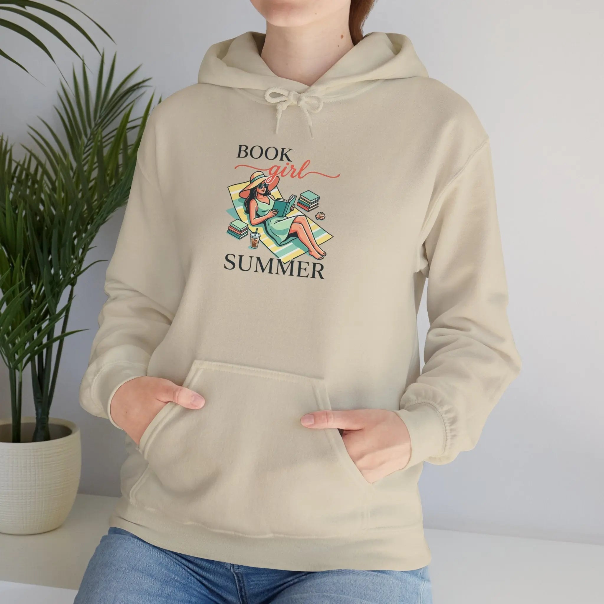 Book Girl Summer Hoodie | BookTok, Reading, Beach Reads, Bookish Summer Aesthetic