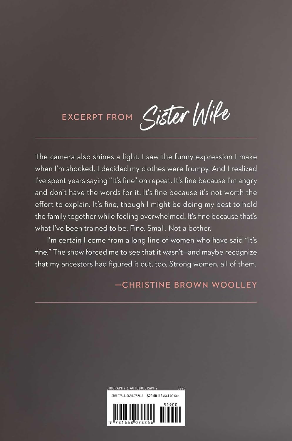 Sister Wife: A Memoir of Faith, Family, and Finding Freedom