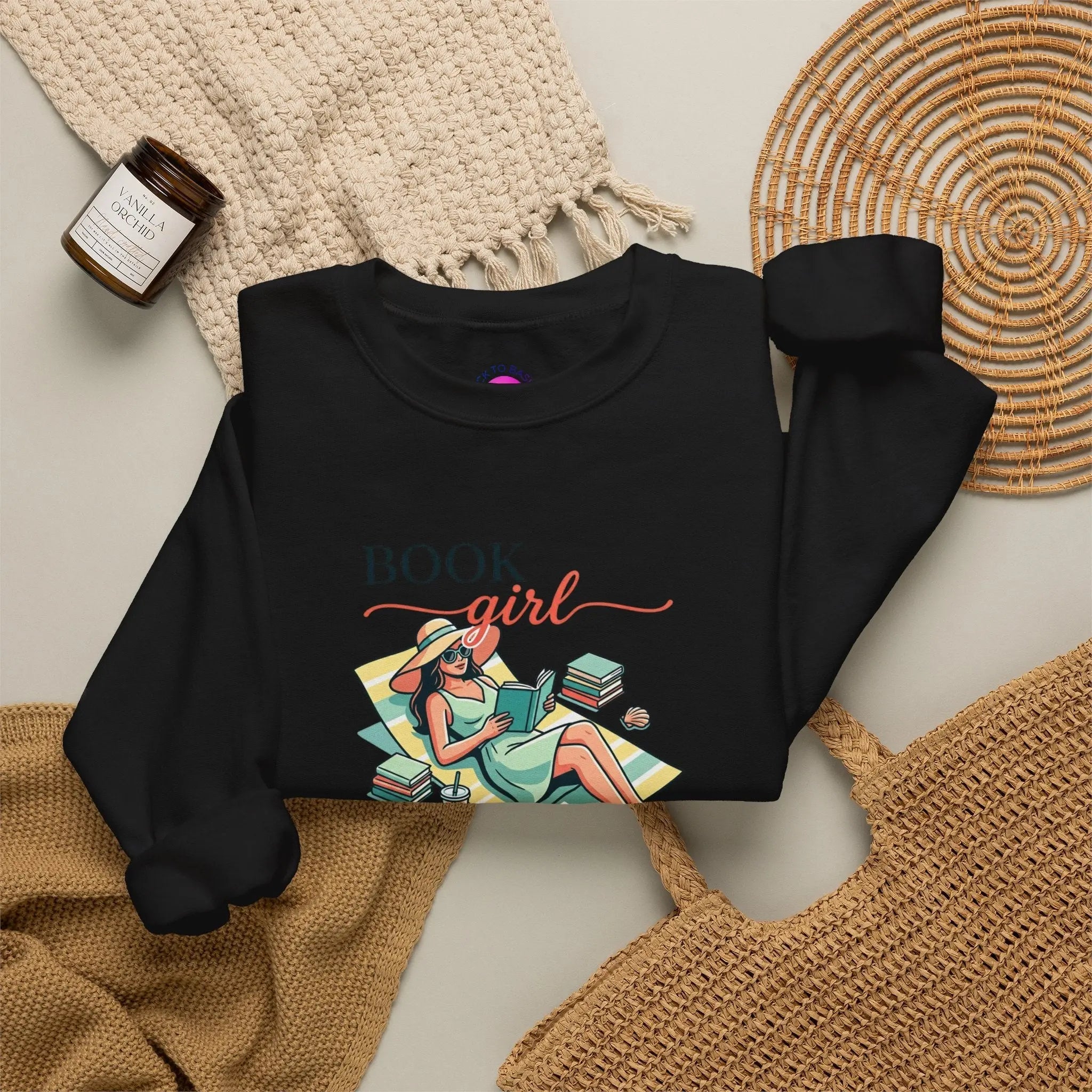Book Girl Summer Sweatshirt | BookTok, Bookish Summer Aesthetic