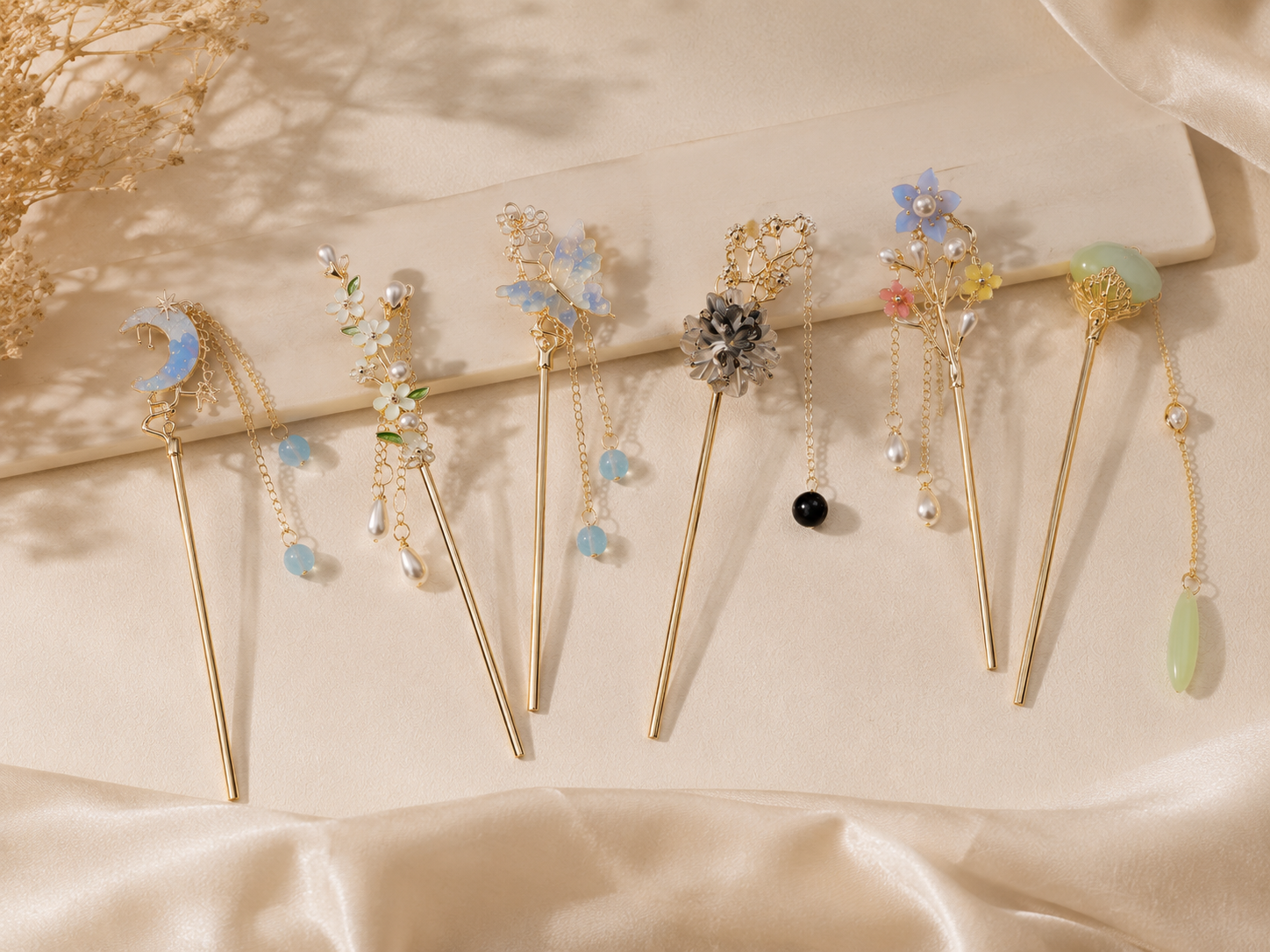 Vintage Style Floral Hairpins