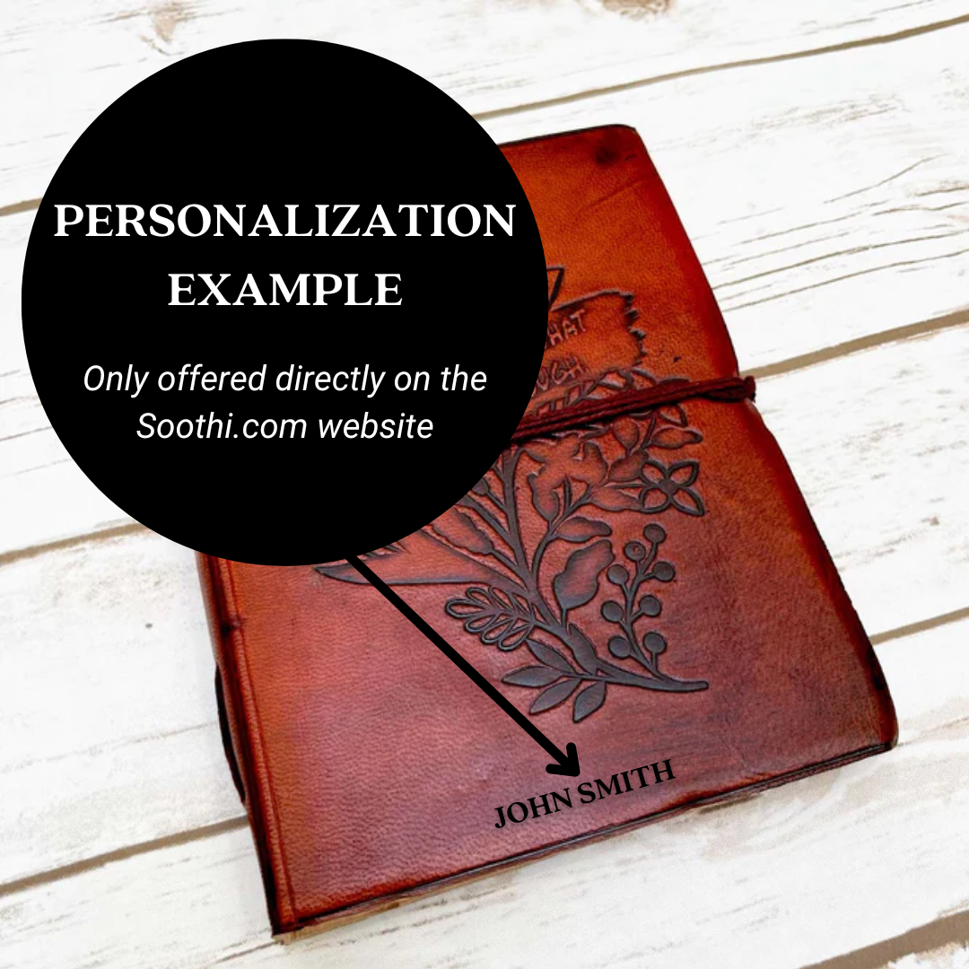 "Grow Through What You Go Through" Leather Journal - Your Healing Partner
