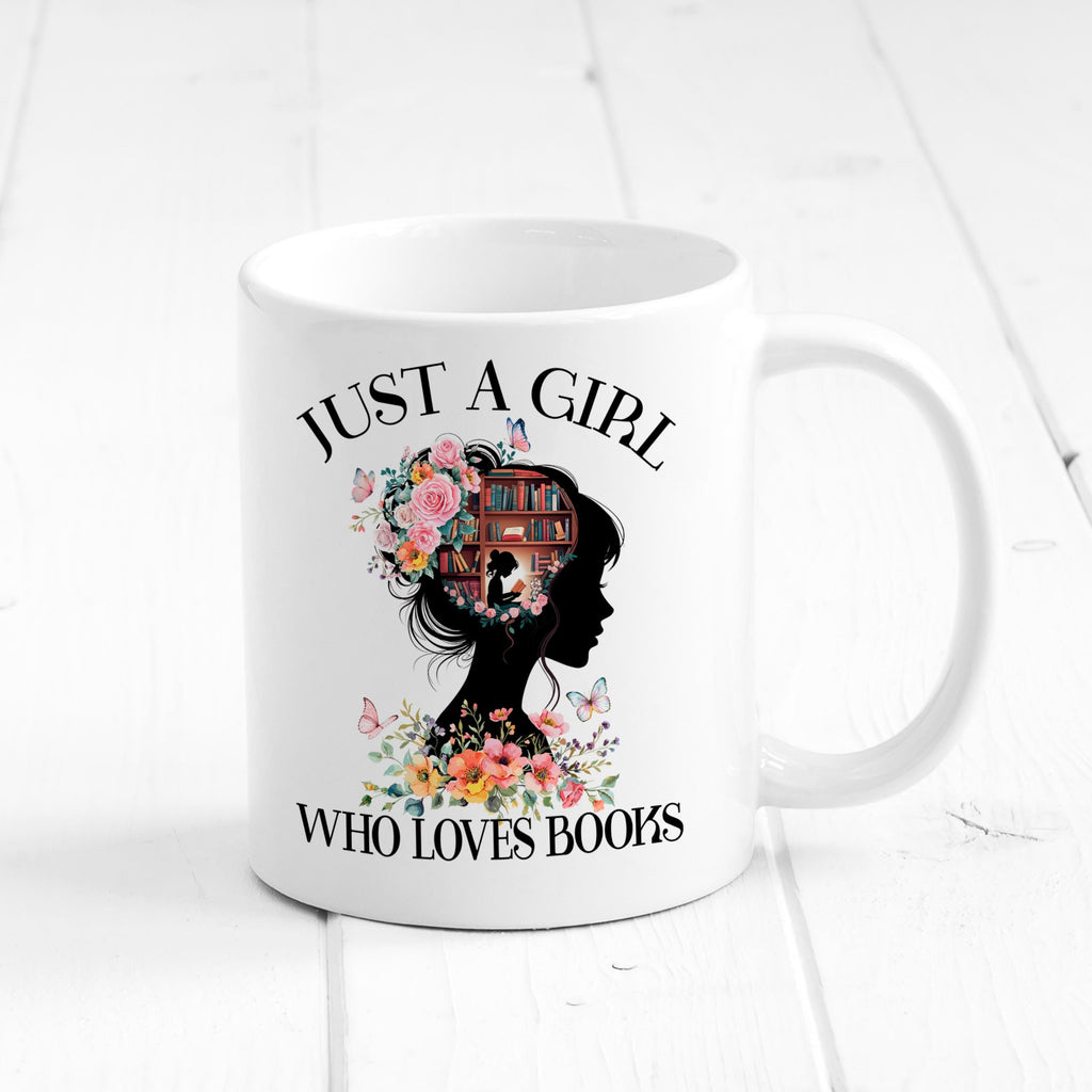 Book Lover Coffee Mug – Floral Book Mug | Ceramic, Microwave Safe Gift