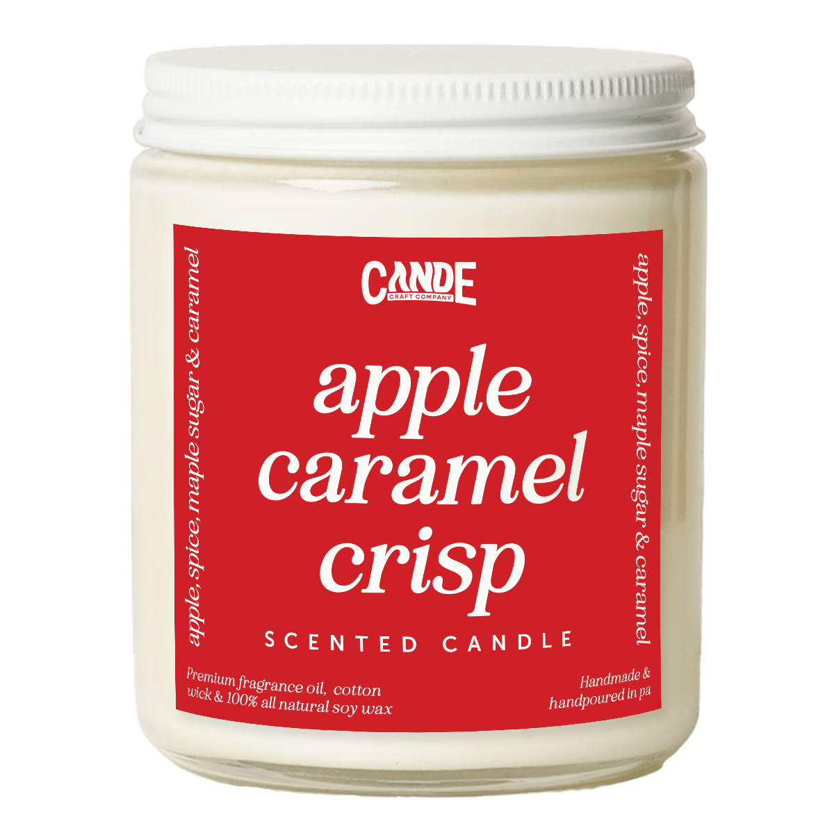 Apple Caramel Crisp Scented Candle