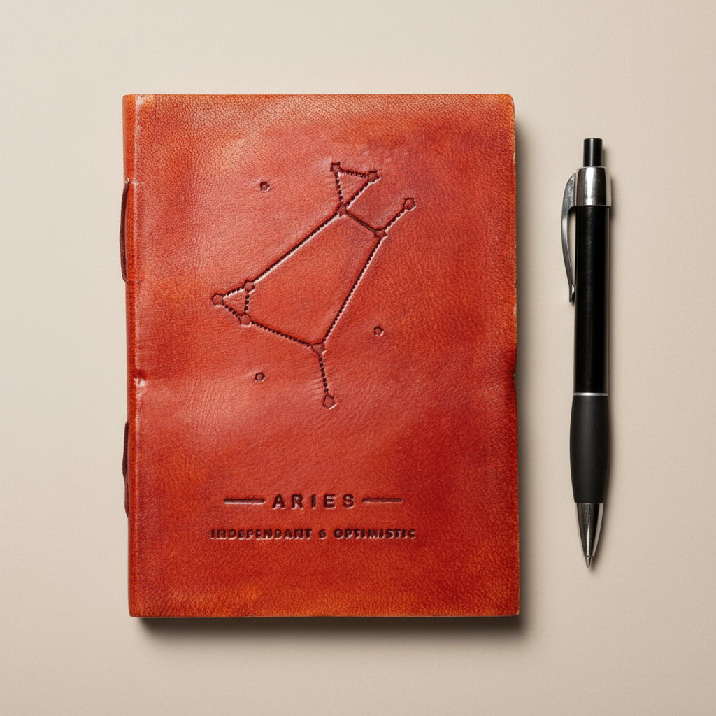 Astrology Zodiac Handmade Leather Journal
