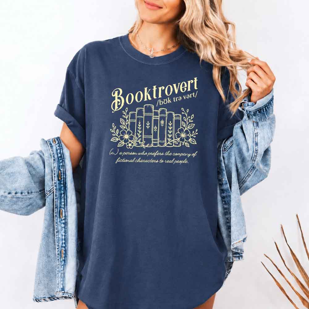Booktrovert Comfort Colors Shirt - Book Lover Tee