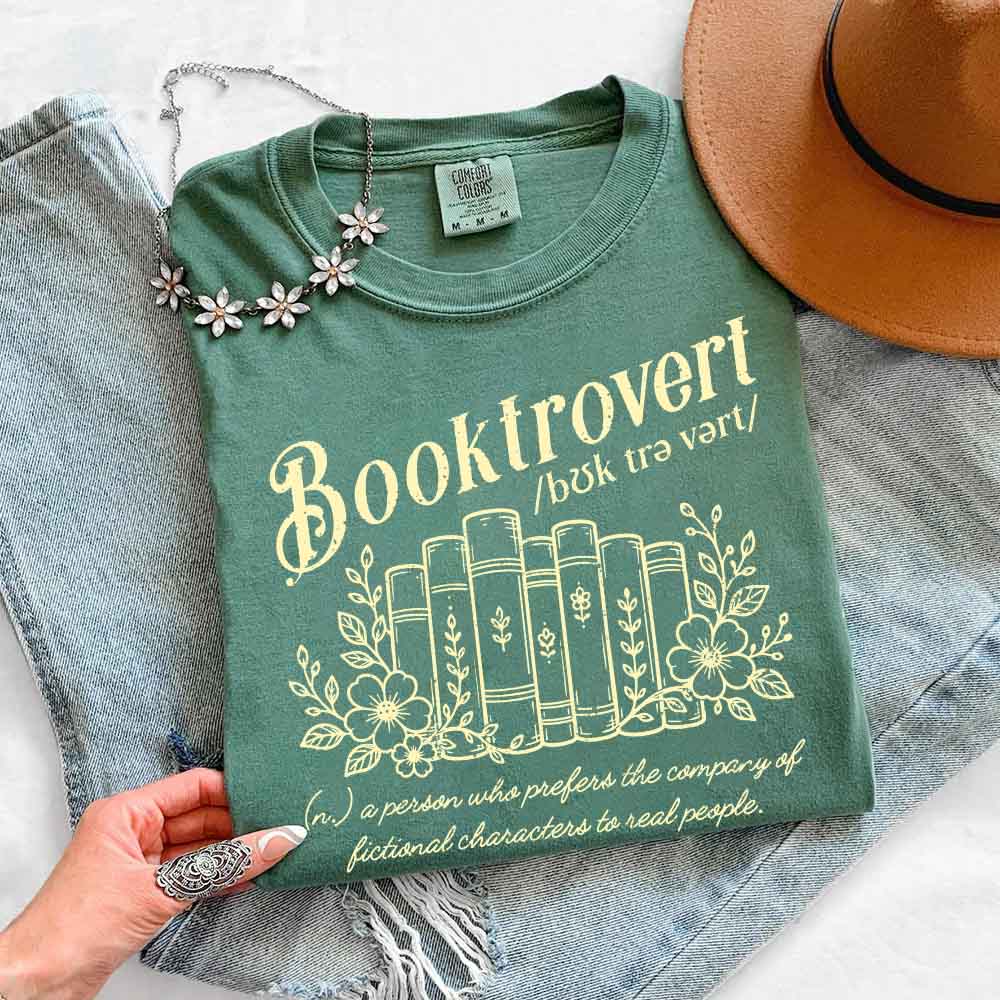 Booktrovert Comfort Colors Shirt - Book Lover Tee