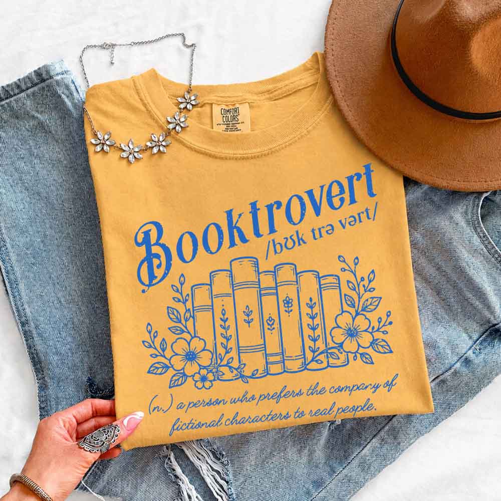 Booktrovert Comfort Colors Shirt - Book Lover Tee