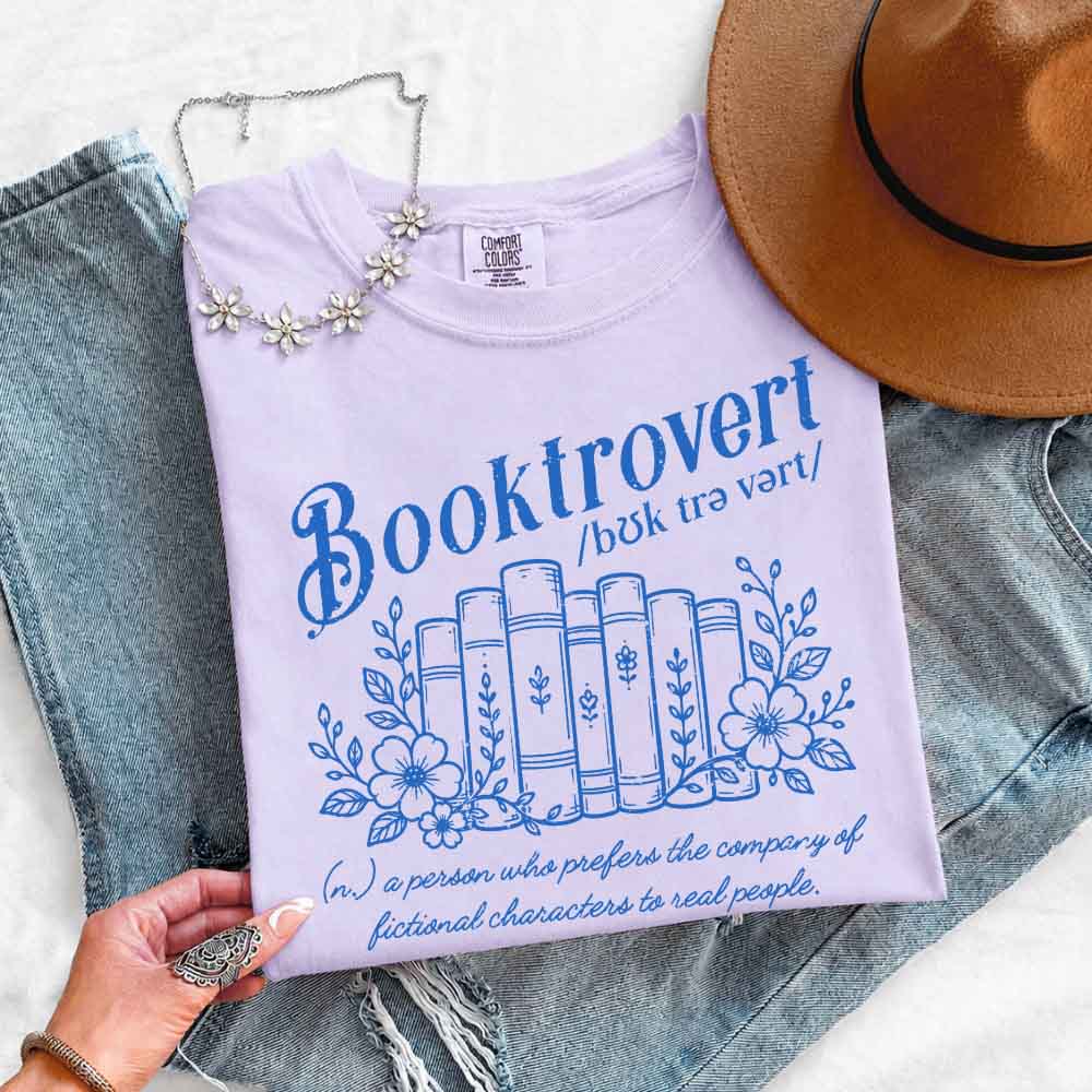 Booktrovert Comfort Colors Shirt - Book Lover Tee