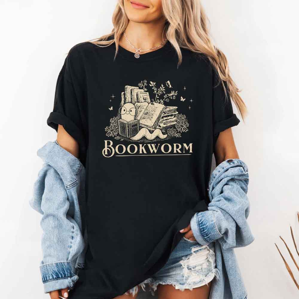 Bookworm Comfort Colors Shirt - Book Lover Tee
