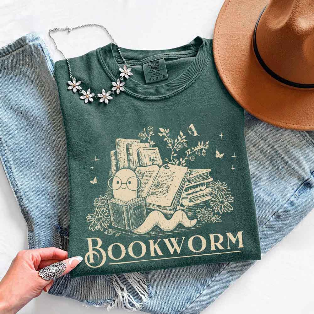 Bookworm Comfort Colors Shirt - Book Lover Tee