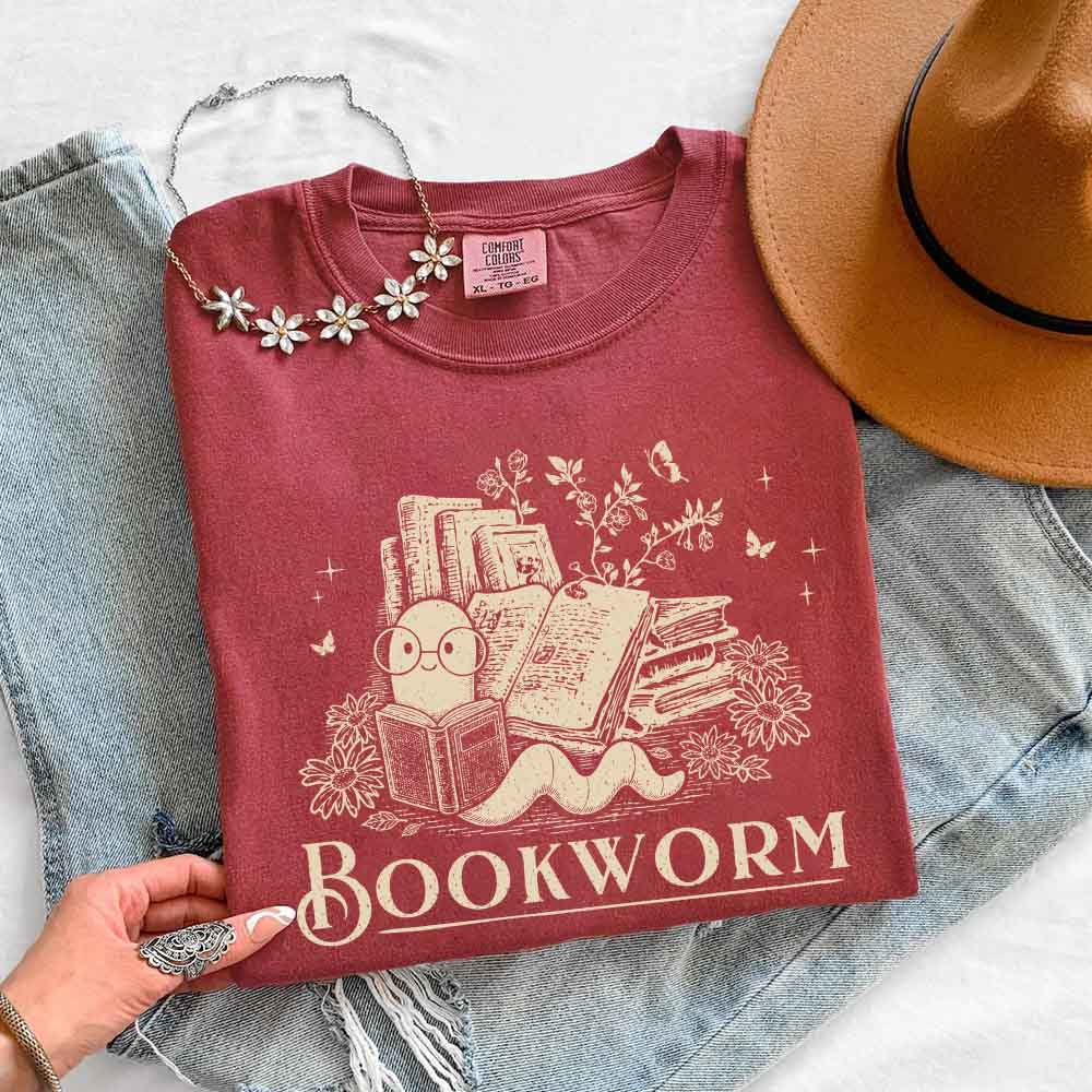 Bookworm Comfort Colors Shirt - Book Lover Tee