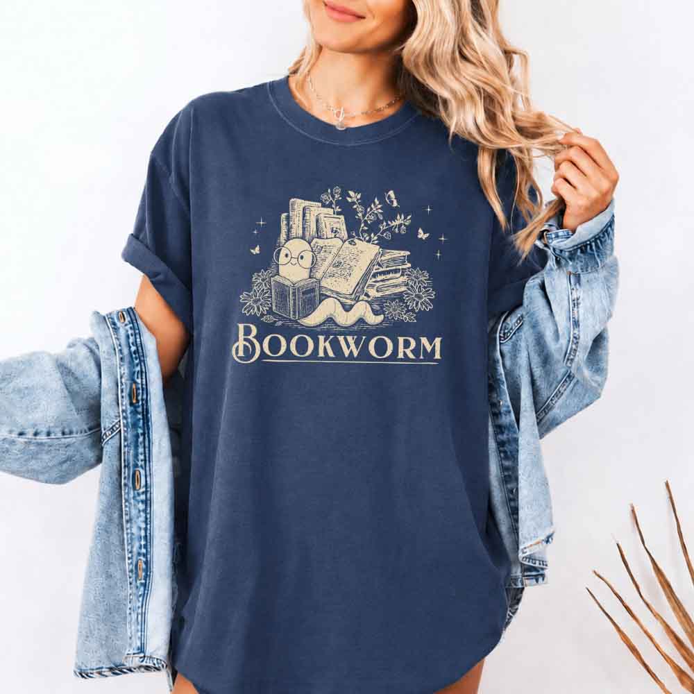 Bookworm Comfort Colors Shirt - Book Lover Tee