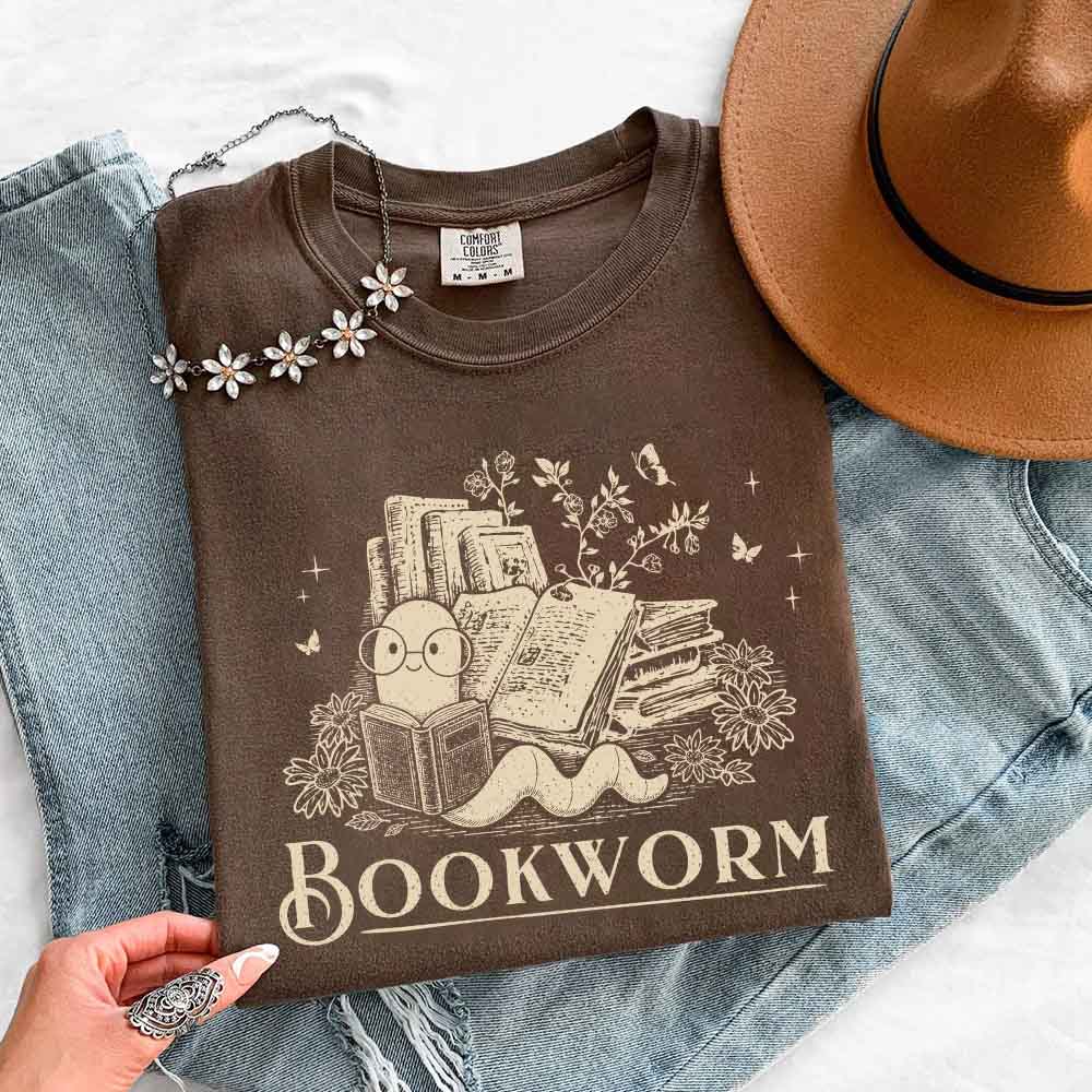Bookworm Comfort Colors Shirt - Book Lover Tee