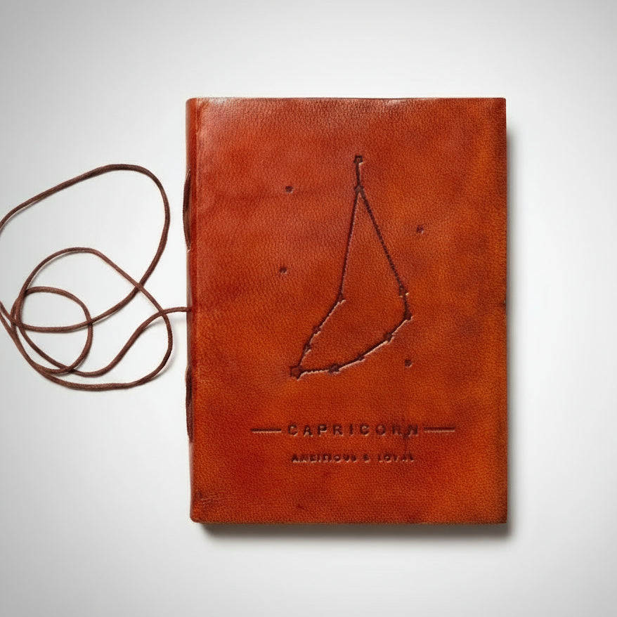 Astrology Zodiac Handmade Leather Journal