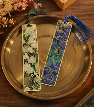 Van Gogh Inspired Golden Floral Bookmark