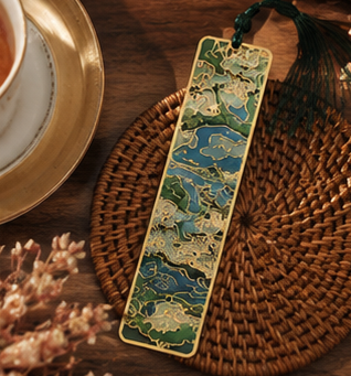 Van Gogh Inspired Golden Floral Bookmark