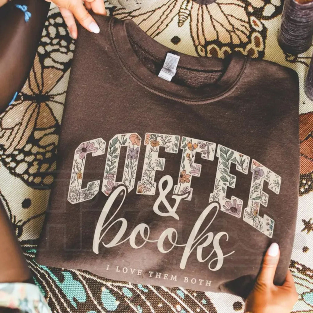 Coffee and Books Sweatshirt: Cozy Crewneck for Readers and Book Lovers