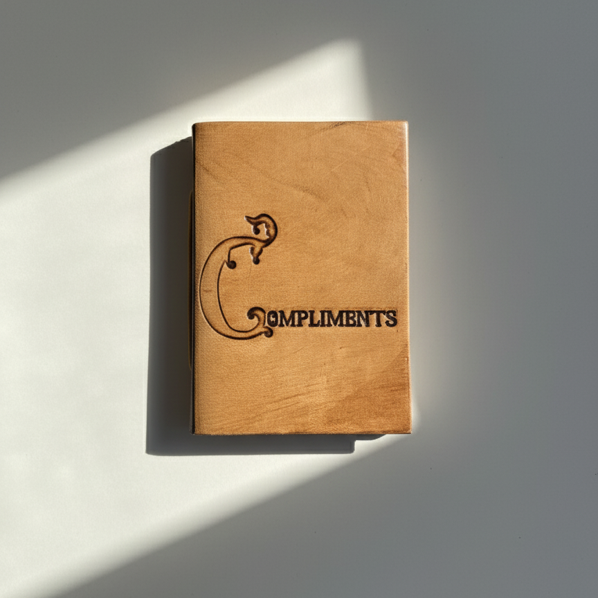 Pocket Leather Notebook | Reflections, Gratitude, Compliments, Vows, Promises