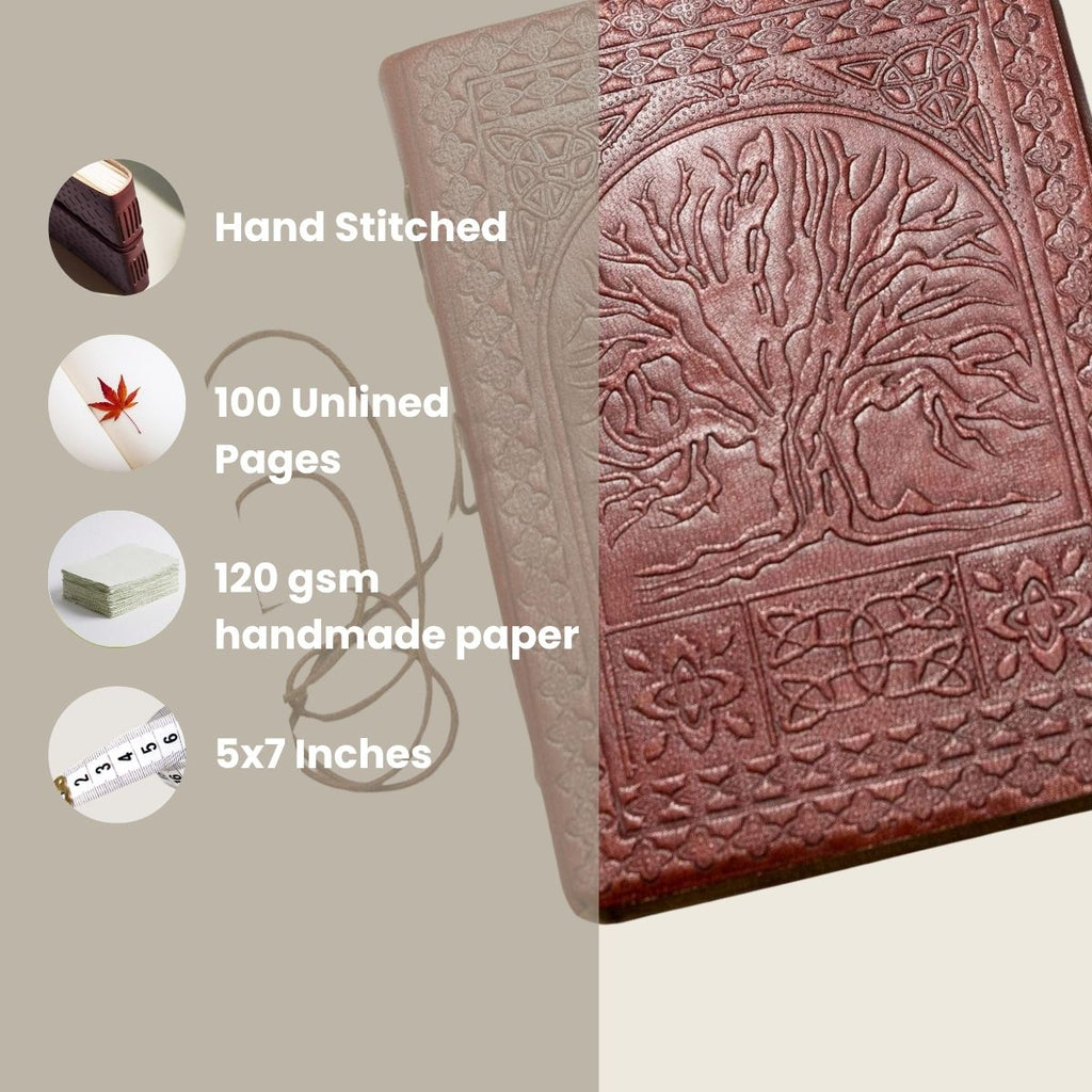 Tree Of Life Handmade Leather Journal