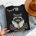 Feral & Literate Raccoon Comfort Colors - Book Lover Tee