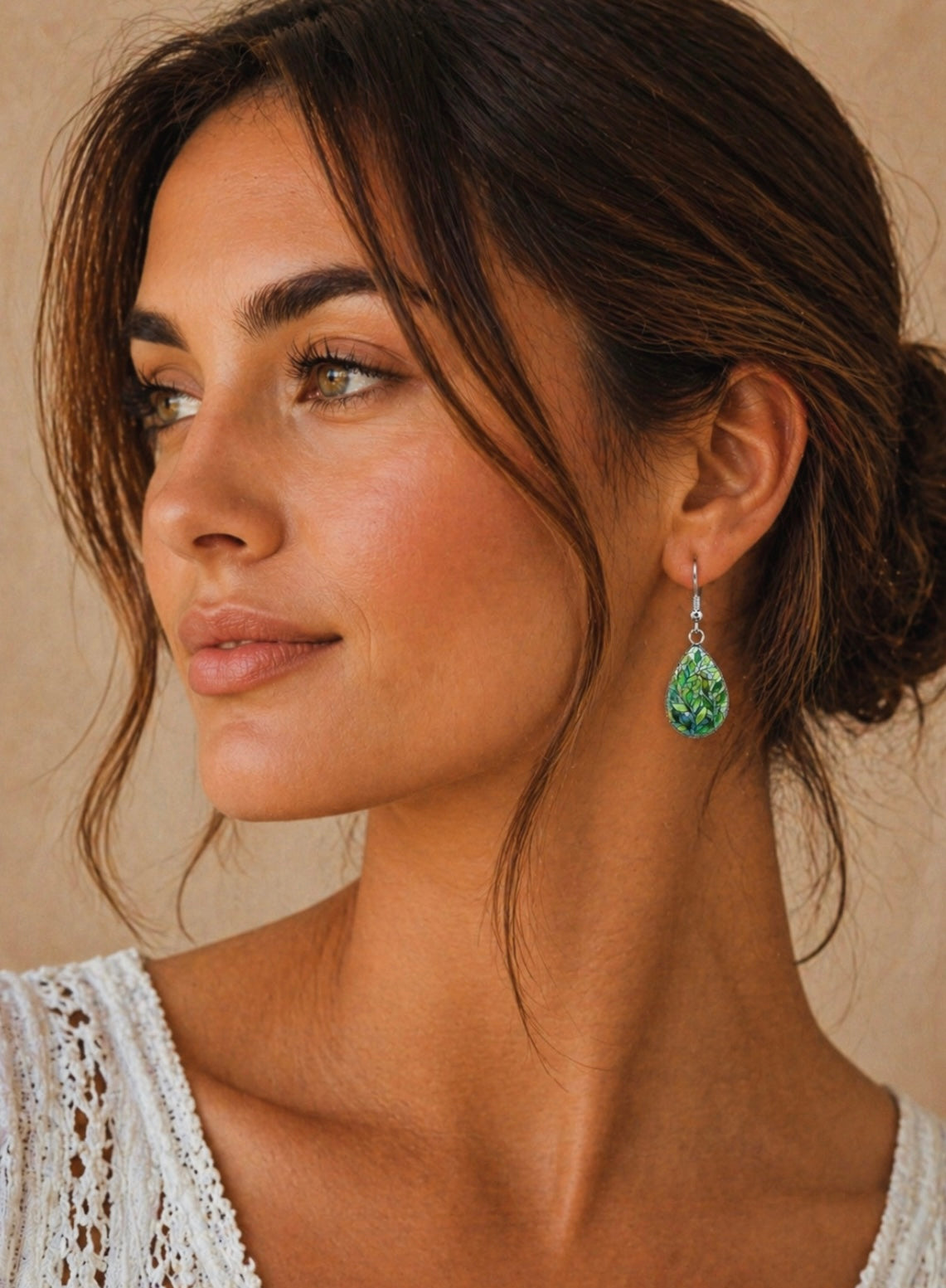 Beautiful Colorful Floral Drop Earrings