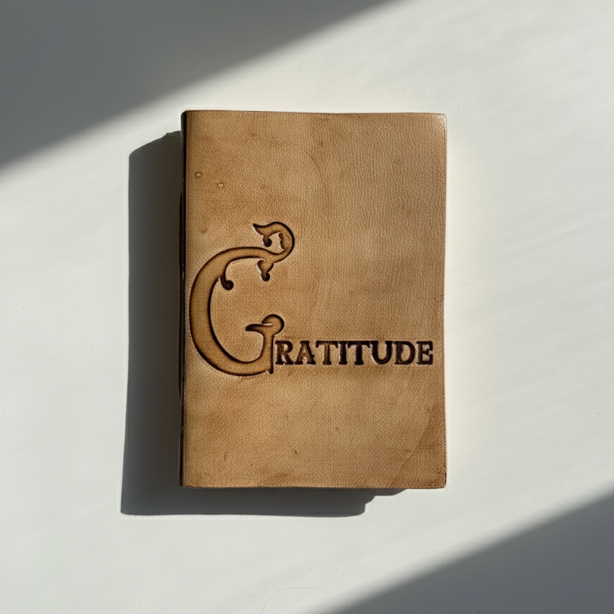 Pocket Leather Notebook | Reflections, Gratitude, Compliments, Vows, Promises