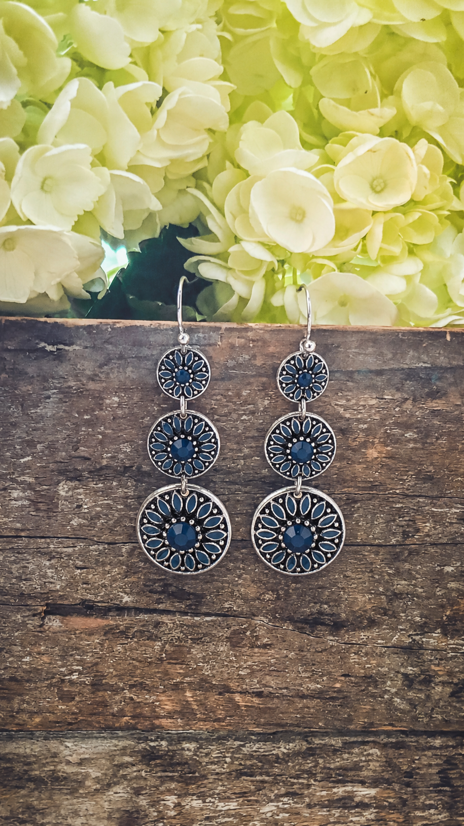 Beautiful Blue Drop Earrings