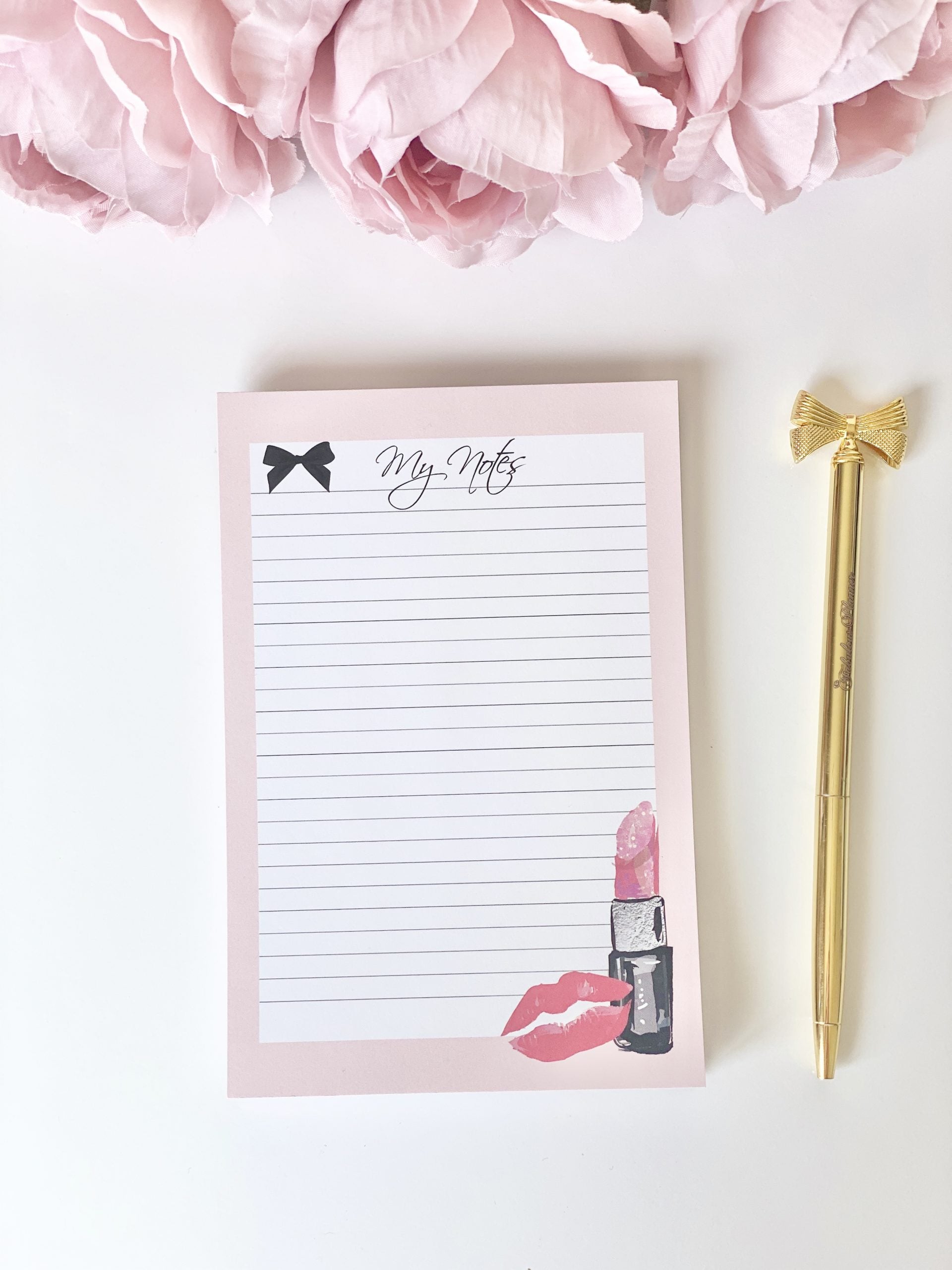 Lipstick Notepad Memo Sticky Notes
