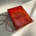 "Not All Storms" Leather Journal - For Resilience & New Beginnings