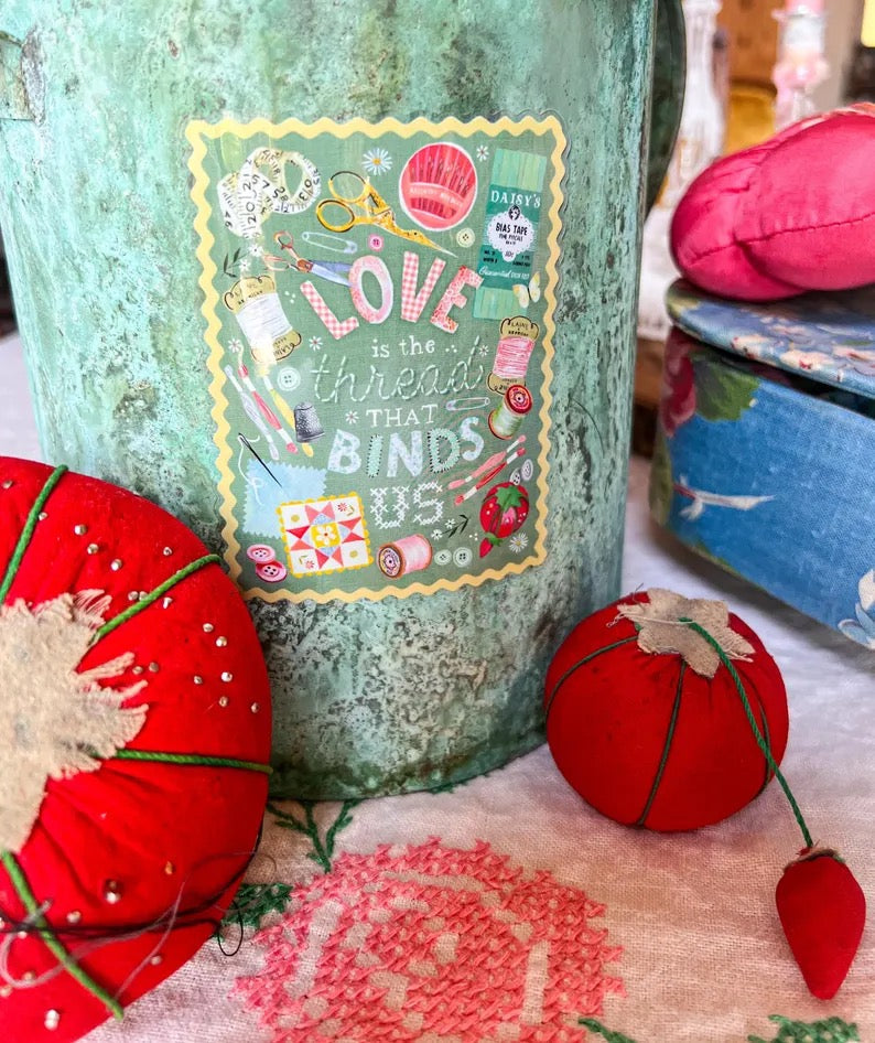 Love Is the Thread Sticker - Glossy