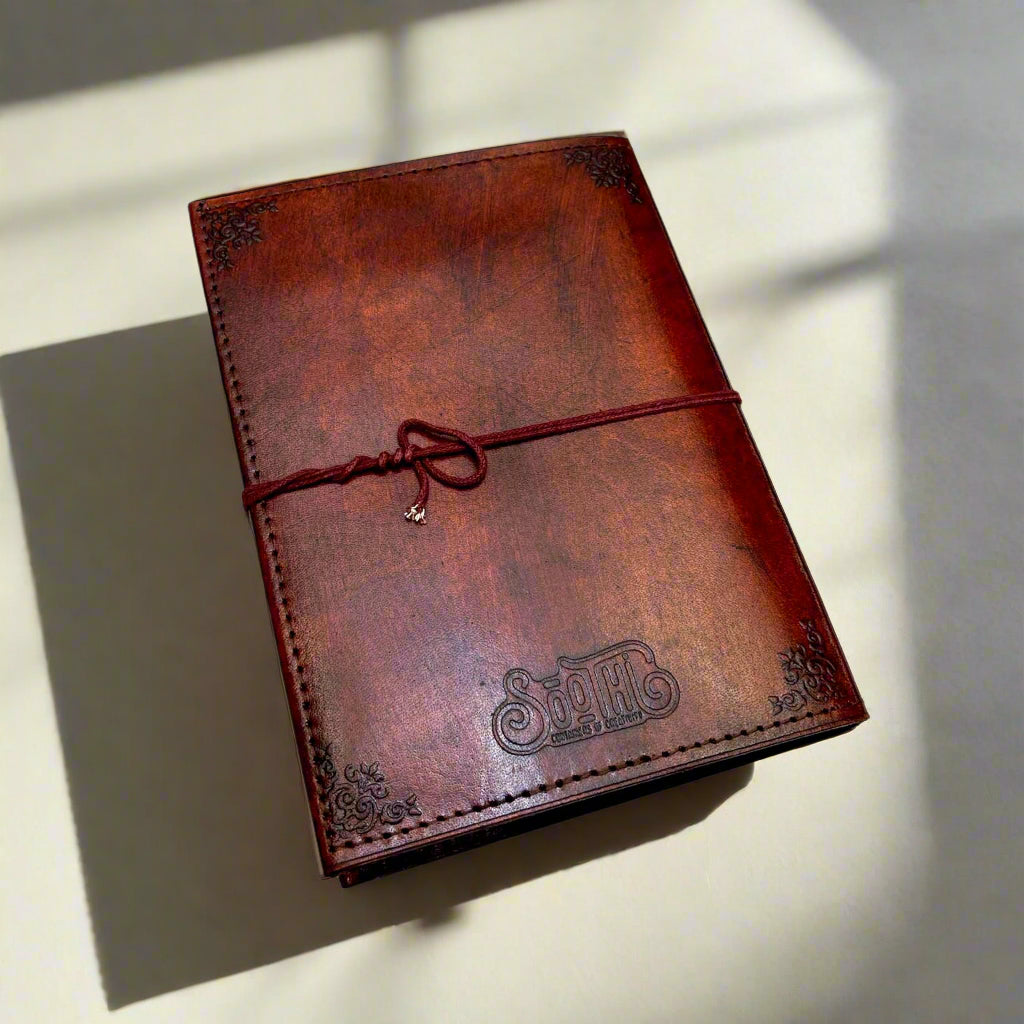 Oscar Wilde Refillable Leather Journal - "To Live Is The Rarest Thing" Quote