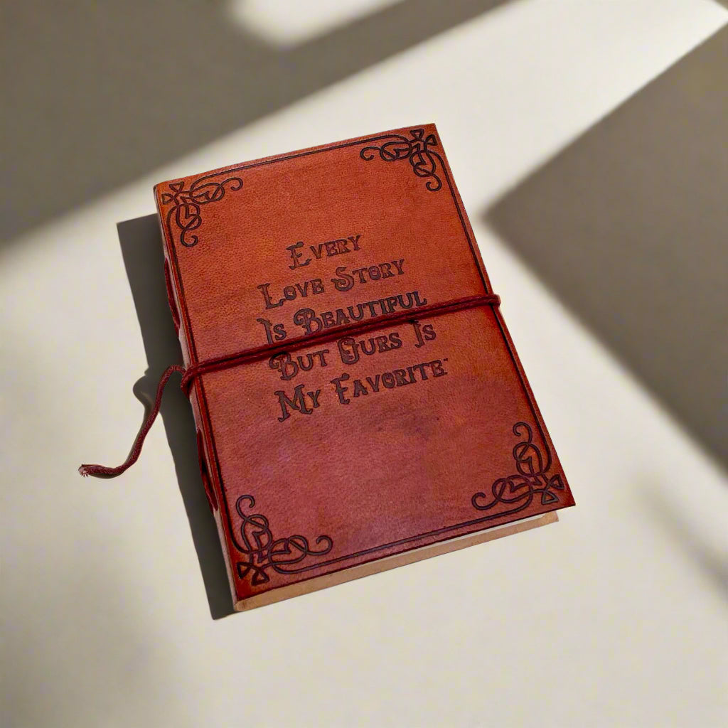 "Our Love Story" Leather Journal