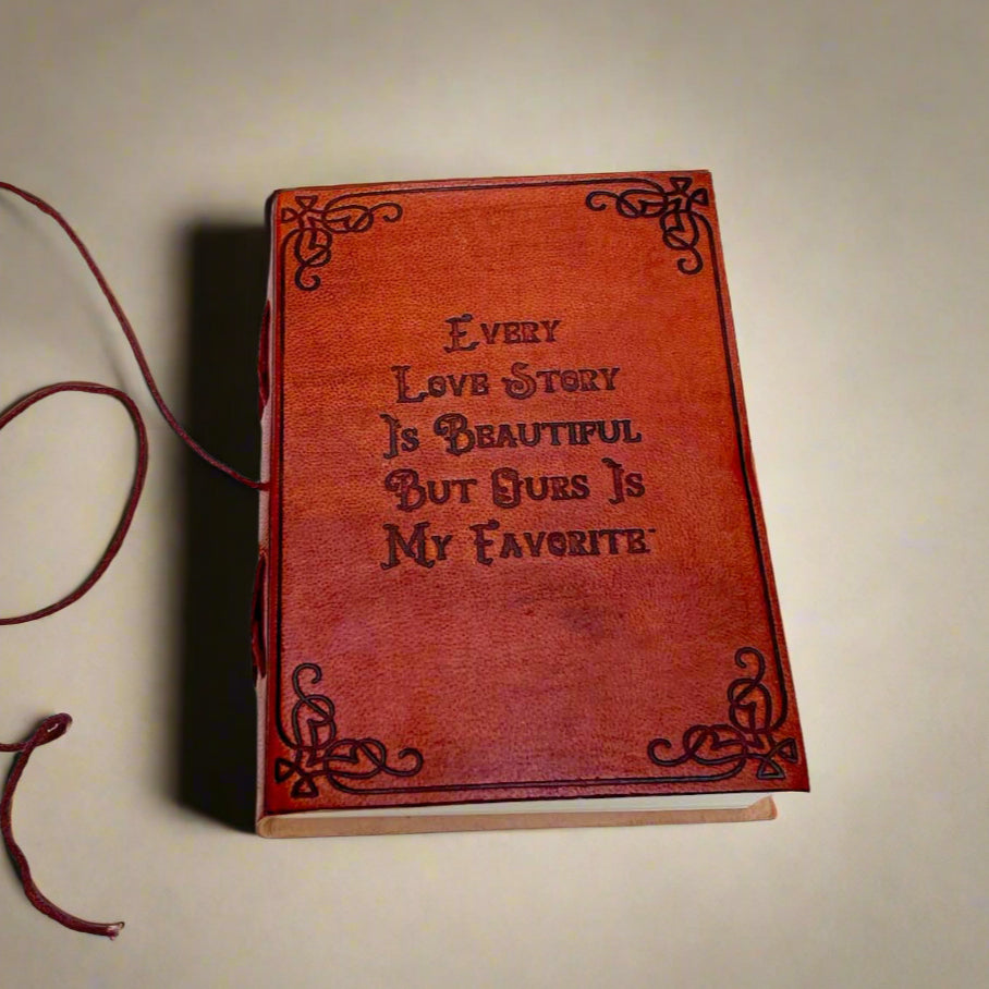 "Our Love Story" Leather Journal
