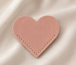 Leather Heart Corner Bookmark