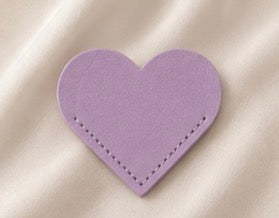 Leather Heart Corner Bookmark
