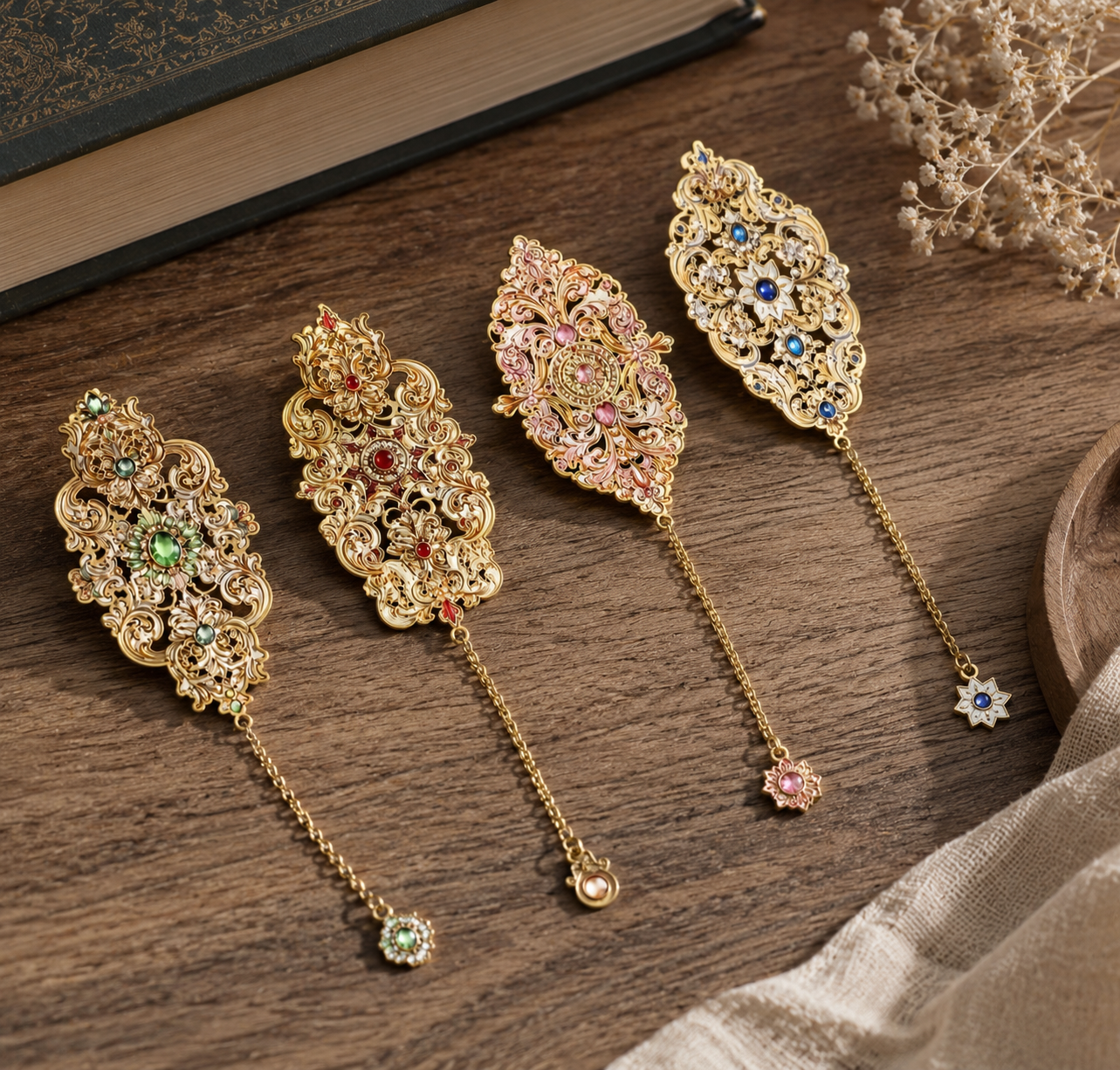 Vintage Style Baroque Bookmark