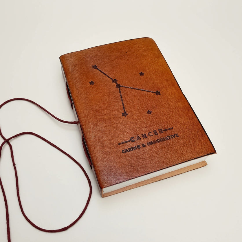 Astrology Zodiac Handmade Leather Journal