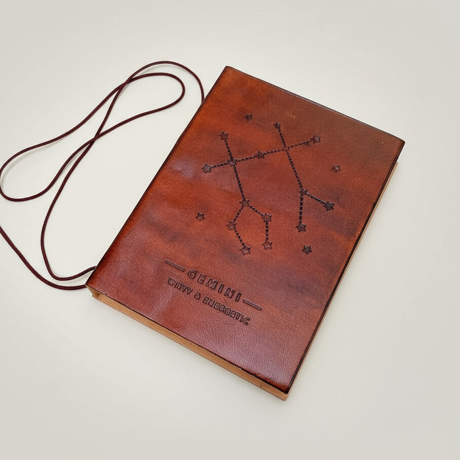 Astrology Zodiac Handmade Leather Journal