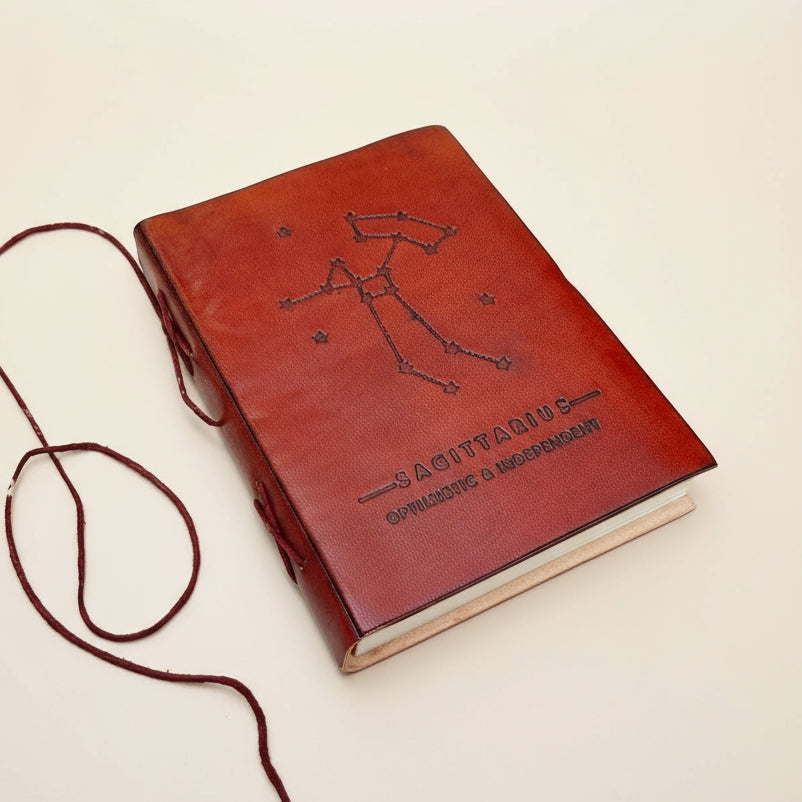 Astrology Zodiac Handmade Leather Journal