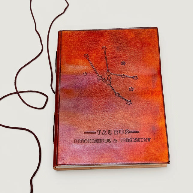 Astrology Zodiac Handmade Leather Journal