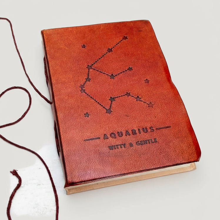 Astrology Zodiac Handmade Leather Journal